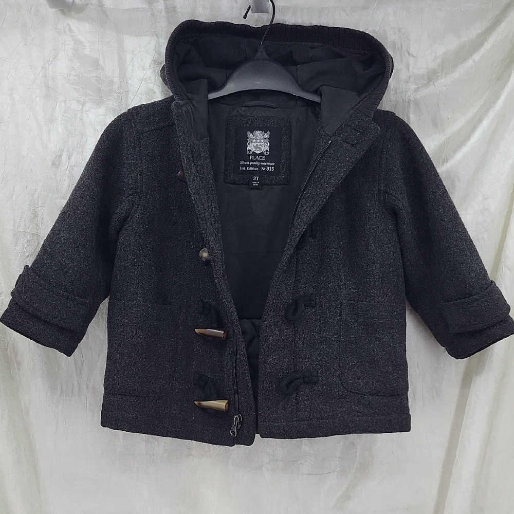 Boys Duffle Coat Wool Blend The Place Size 3T
